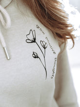 Load image into Gallery viewer, Hoodie “ grow positive thoughts “
